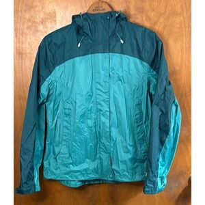 L.L. Bean Women's TEK Rain Jacket Windbreaker Raincoat Hooded Hiking Gorpcore